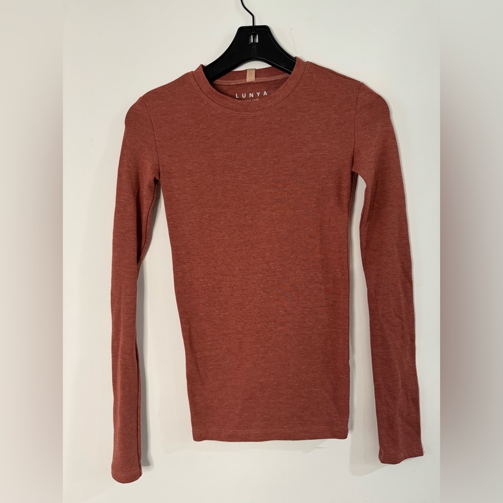 Lunya Long Sleeved Pima Cotton Top